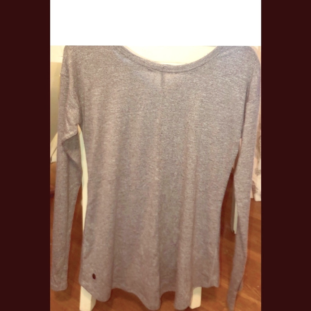Zella Active Wear 2 Ways Long Sleeve Top Medium